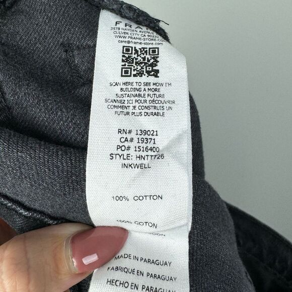 FRAME DENIM | NEW High N Tight Straight Leg Jeans in Inkwell Women’s Size 30 - Picture 13 of 13